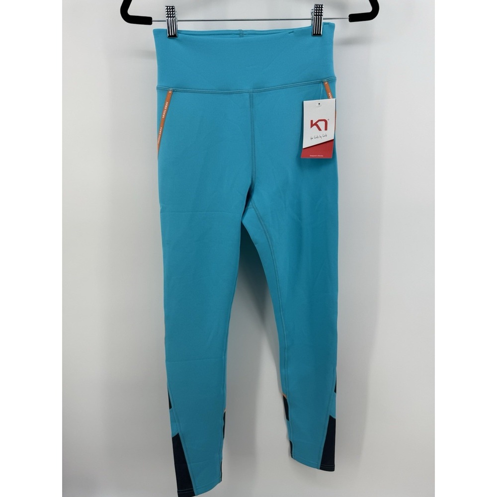 Kari Traa Janni High Waisted Tights‎ Women's M Scuba Blue NWT